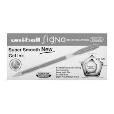 Uni-ball Signo Gel Ink Roller Ball Retractable Pen UMN - 207C 12 Pieces - Silver The Stationers