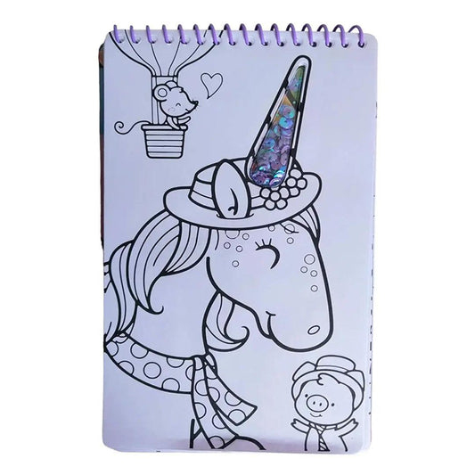 Unicorn Colouring Book Sprial - The Stationers