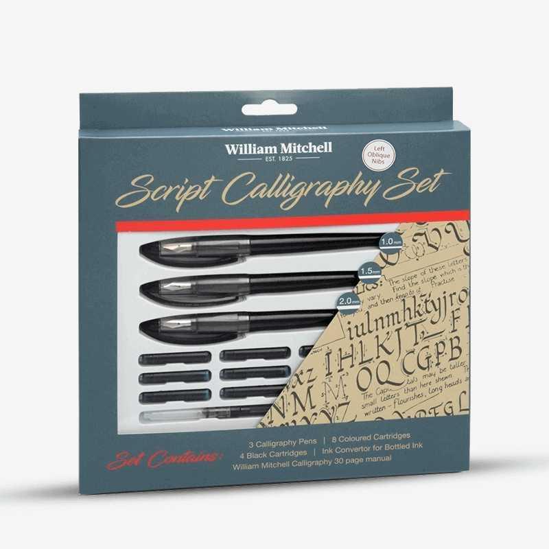 William Mitchell Script Calligraphy Set 17Pcs The Stationers