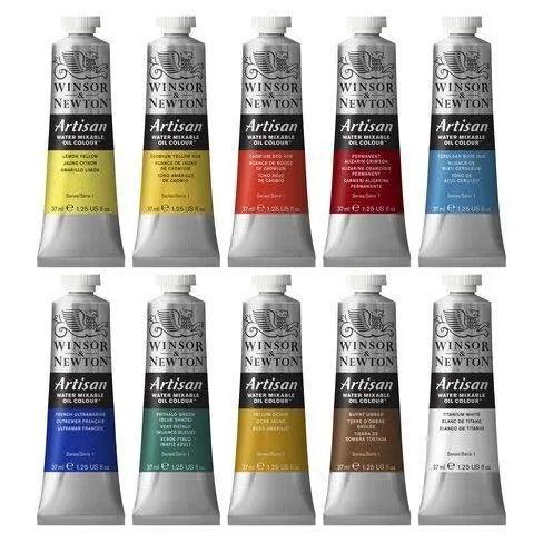 Winsor Newton Artisan Water Mixable Oil Paint Set 10Pcs The Stationers