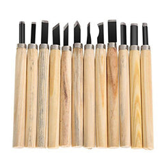 Wooden Carving Set of 12 The Stationers