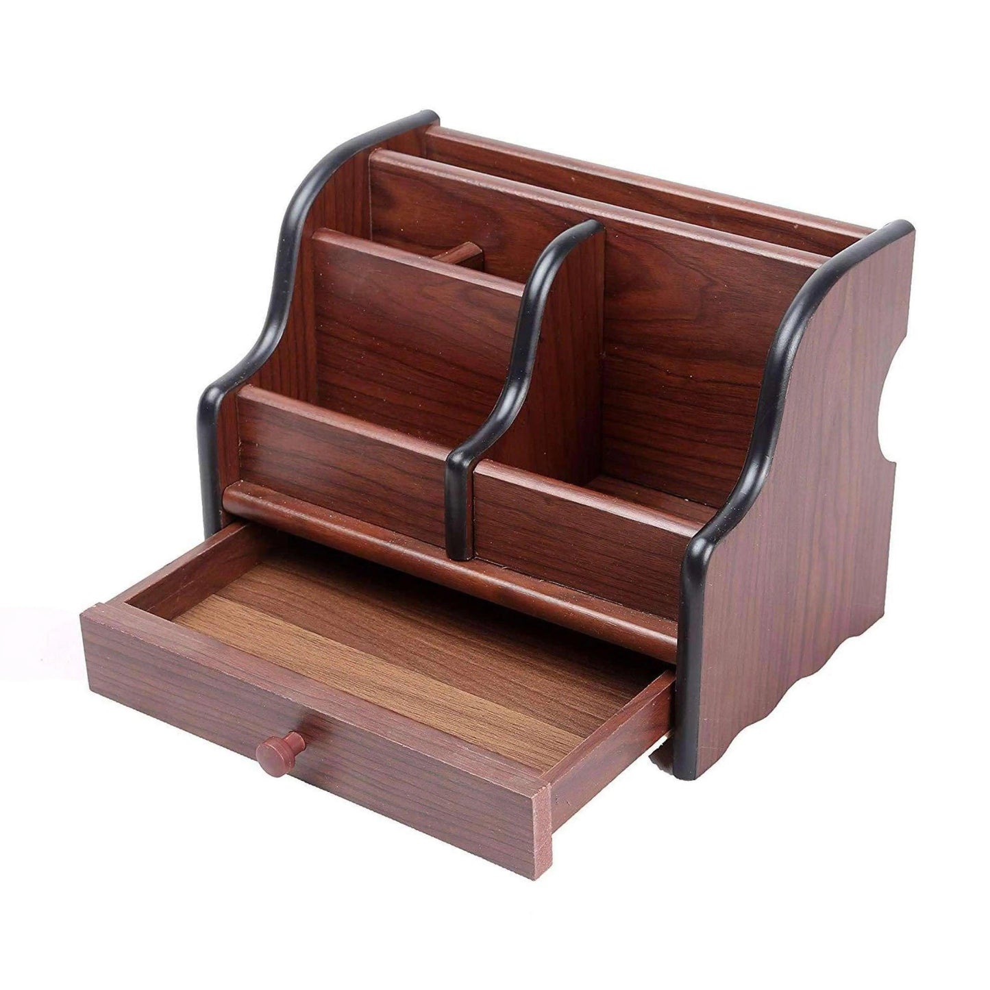 Wooden Pen Stand Big Size with Drawer The Stationers