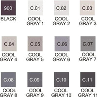ZIG Kurecolor KC-3000N/12B8 Cool Gray Colours The Stationers