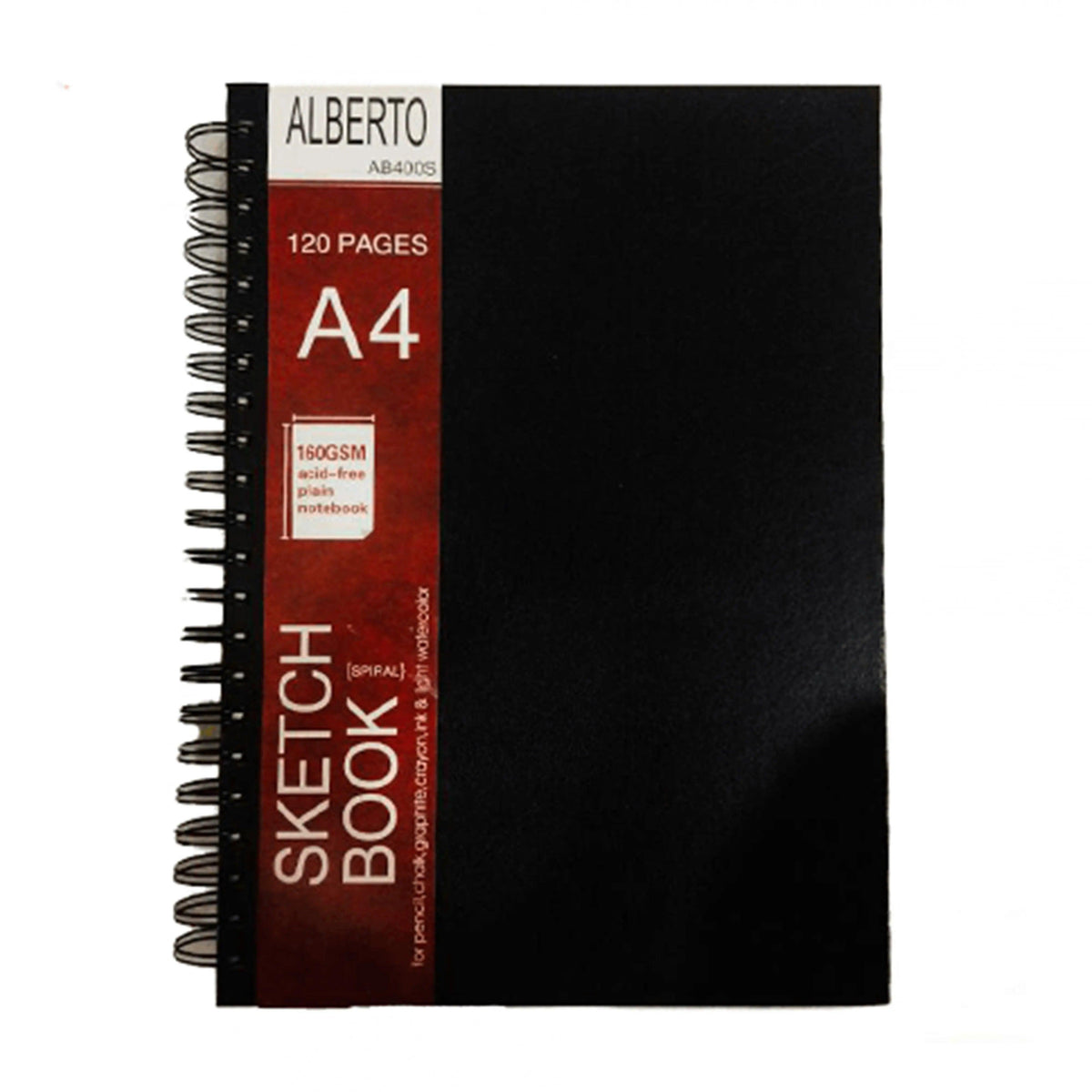 Alberto A4 Spiral Sketchbook 160gsm For Artist The Stationers