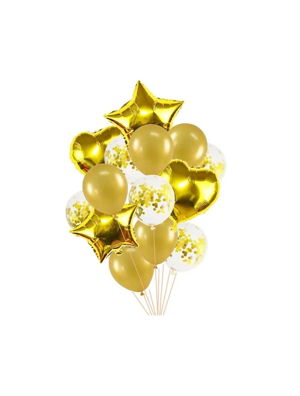 Baby Party Foil Ballon 12 Pcs Golden The Stationers