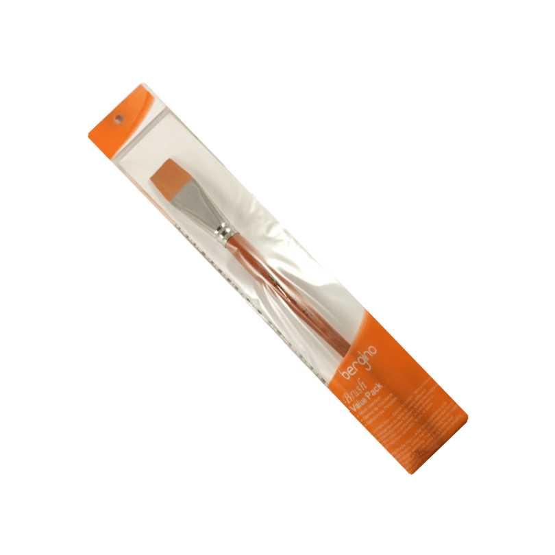 Bergino Flat Artist Brush F1 Pack of 1 The Stationers