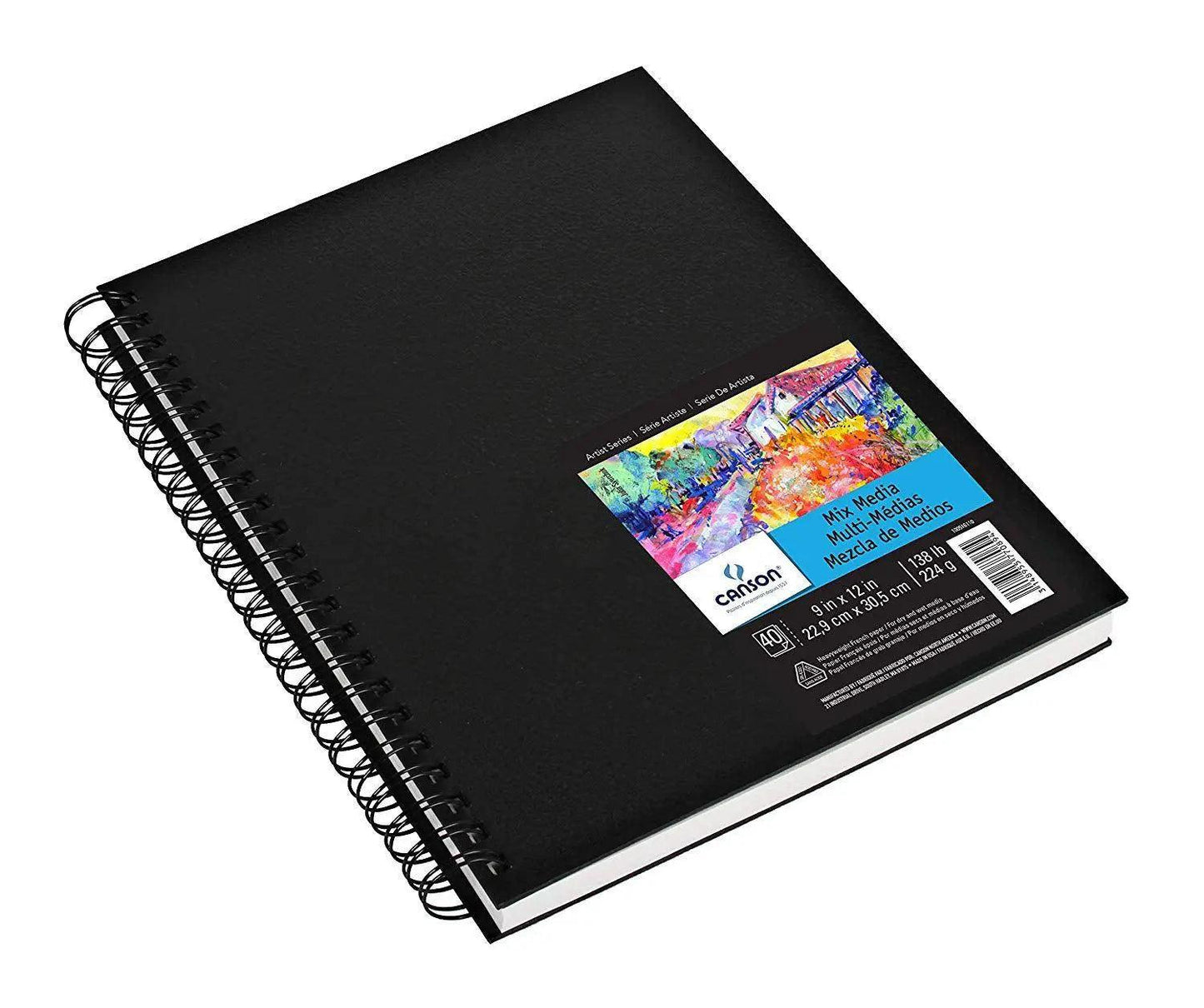 Canson Mix Media Art Book 40 Sheets - 224Gsm The Stationers