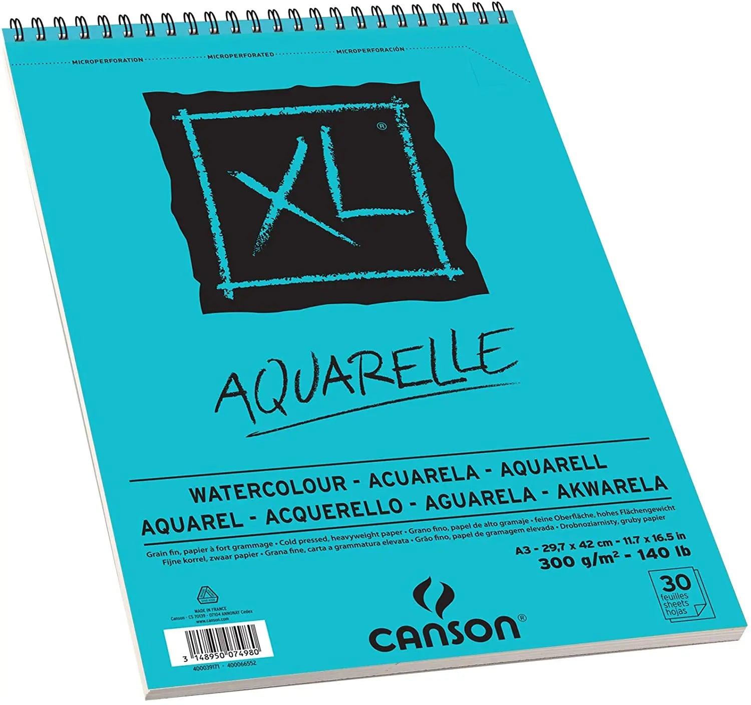 Canson XL Aquarelle Watercolor Pad Spiral The Stationers