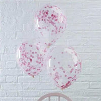 Confetti Balloons 12 Inch- Single color 5 pcs The Stationers