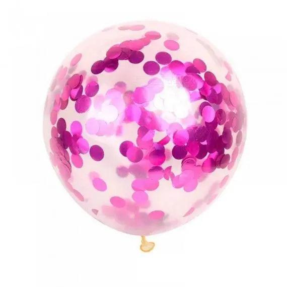 Confetti Balloons 12 Inch- Single color 5 pcs The Stationers