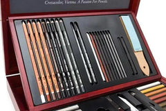 Cretacolor "Selection" Wooden Case | Professional Drawing Set 53 Pcs The Stationers
