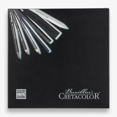 Cretacolor Wooden Black Box Charcoal And Drawing Set Of 20 The Stationers