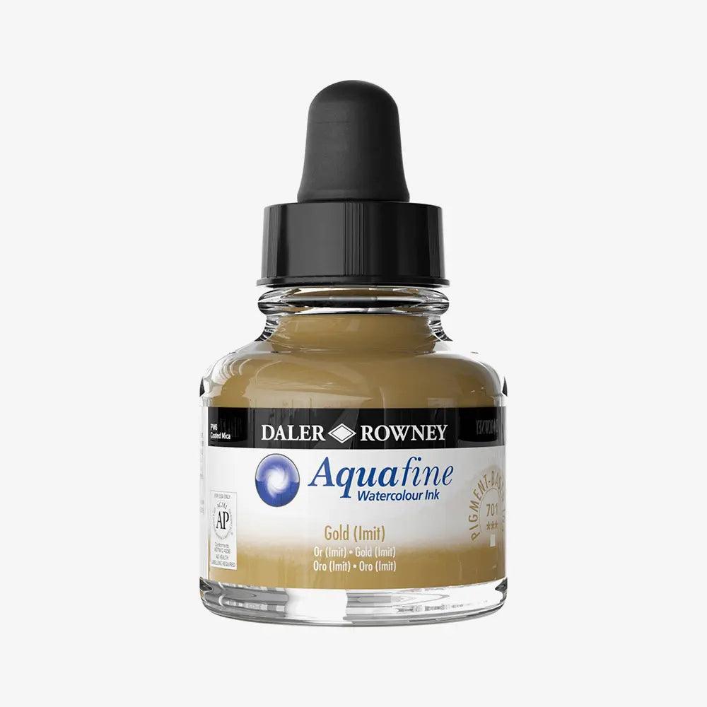Daler Rowney Aquafine Watercolor Ink Gold 29.5ML The Stationers