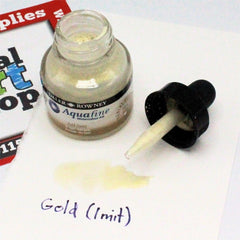 Daler Rowney Aquafine Watercolor Ink Gold 29.5ML The Stationers
