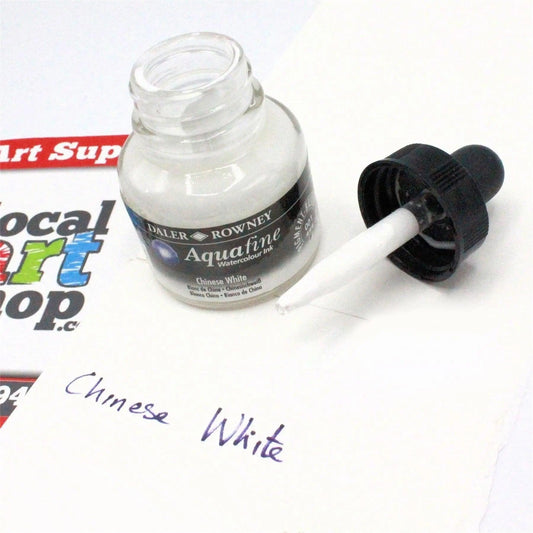 Daler Rowney Aquafine Watercolor Ink White 29.5ML The Stationers