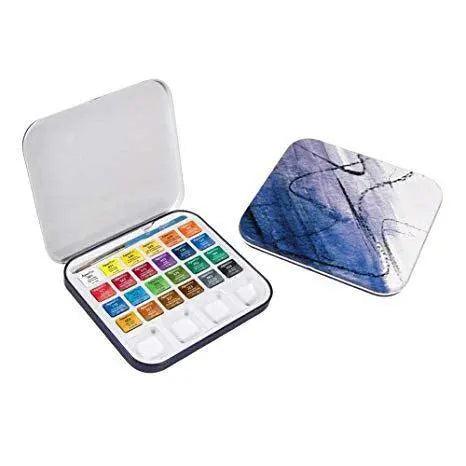 Daler Rowney aquafine Watercolor Travel Set of 24 The Stationers