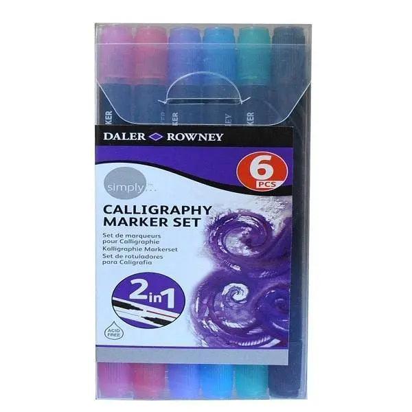 Daler Rowney Calligraphy Markers Set Of 6pcs The Stationers
