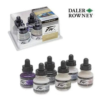 Daler Rowney FW Shimmering Acrylic Inks Set Of 6 Pcs The Stationers