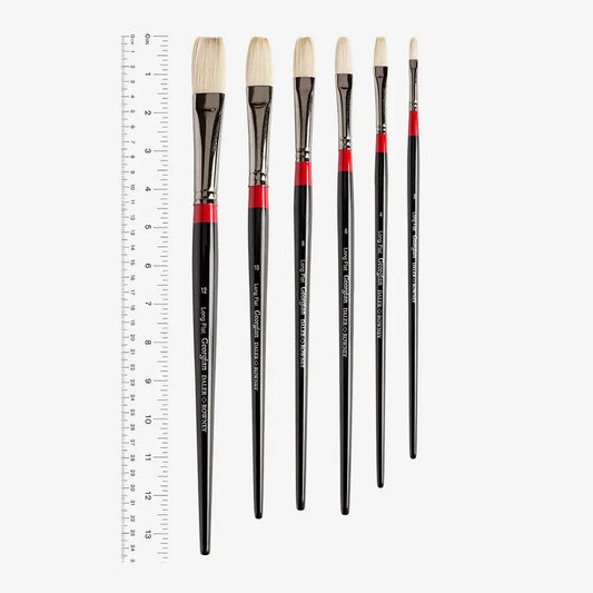 Daler Rowney Georgian Brush Flat Long Handle The Stationers