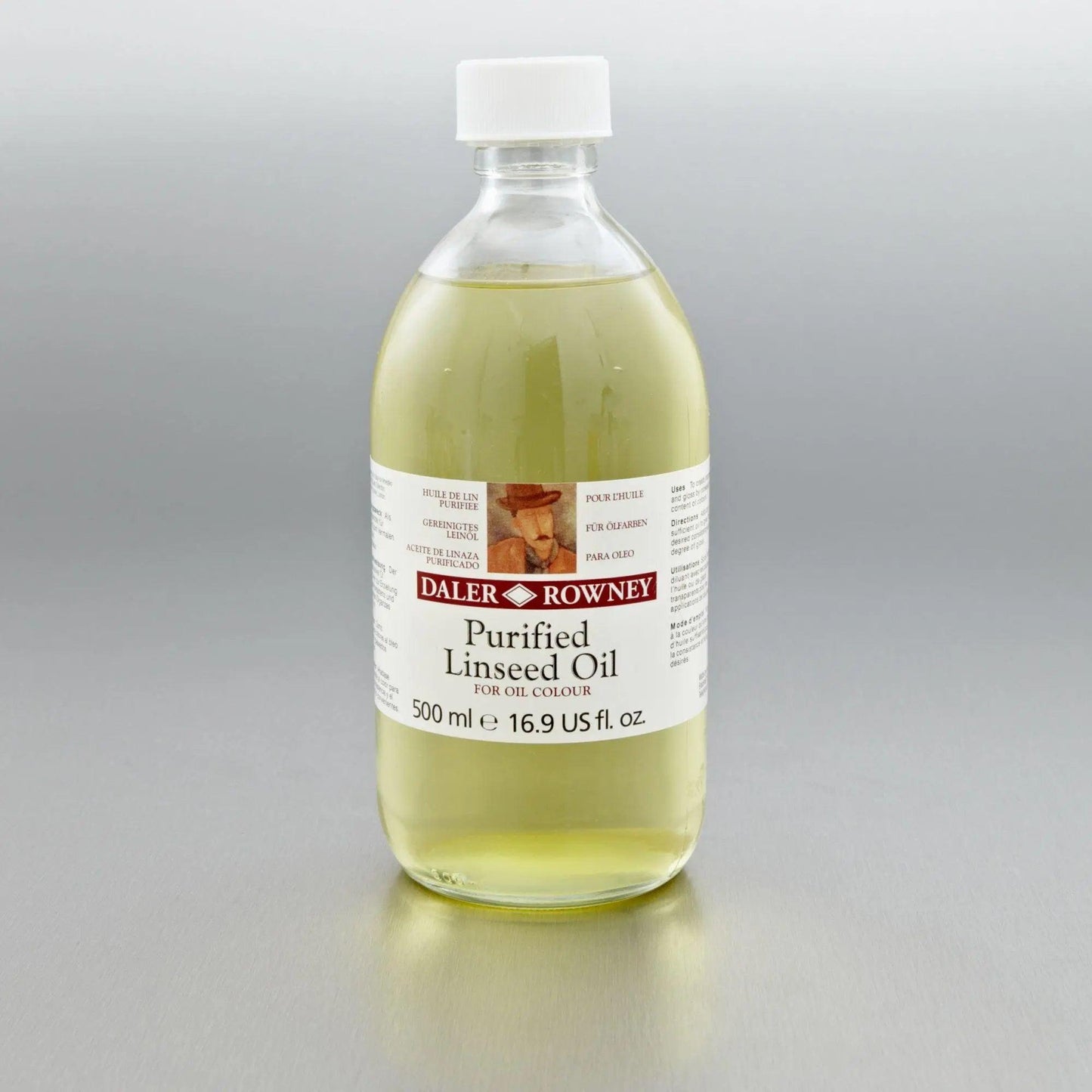 Daler Rowney Purified Linseed Oil 500ml Bottle The Stationers