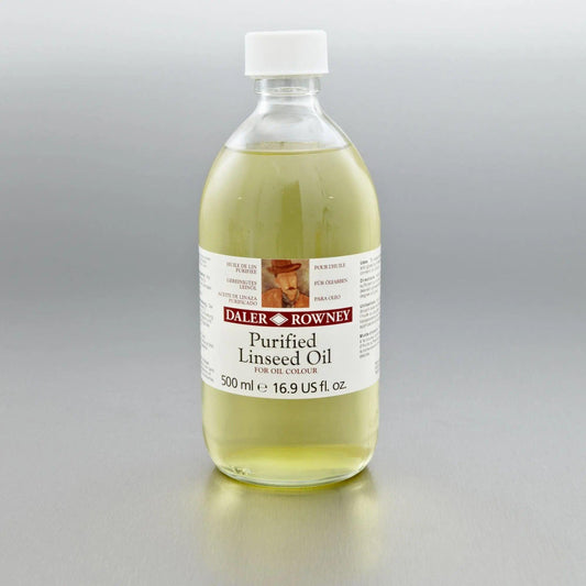 Daler Rowney Purified Linseed Oil 500ml Bottle The Stationers
