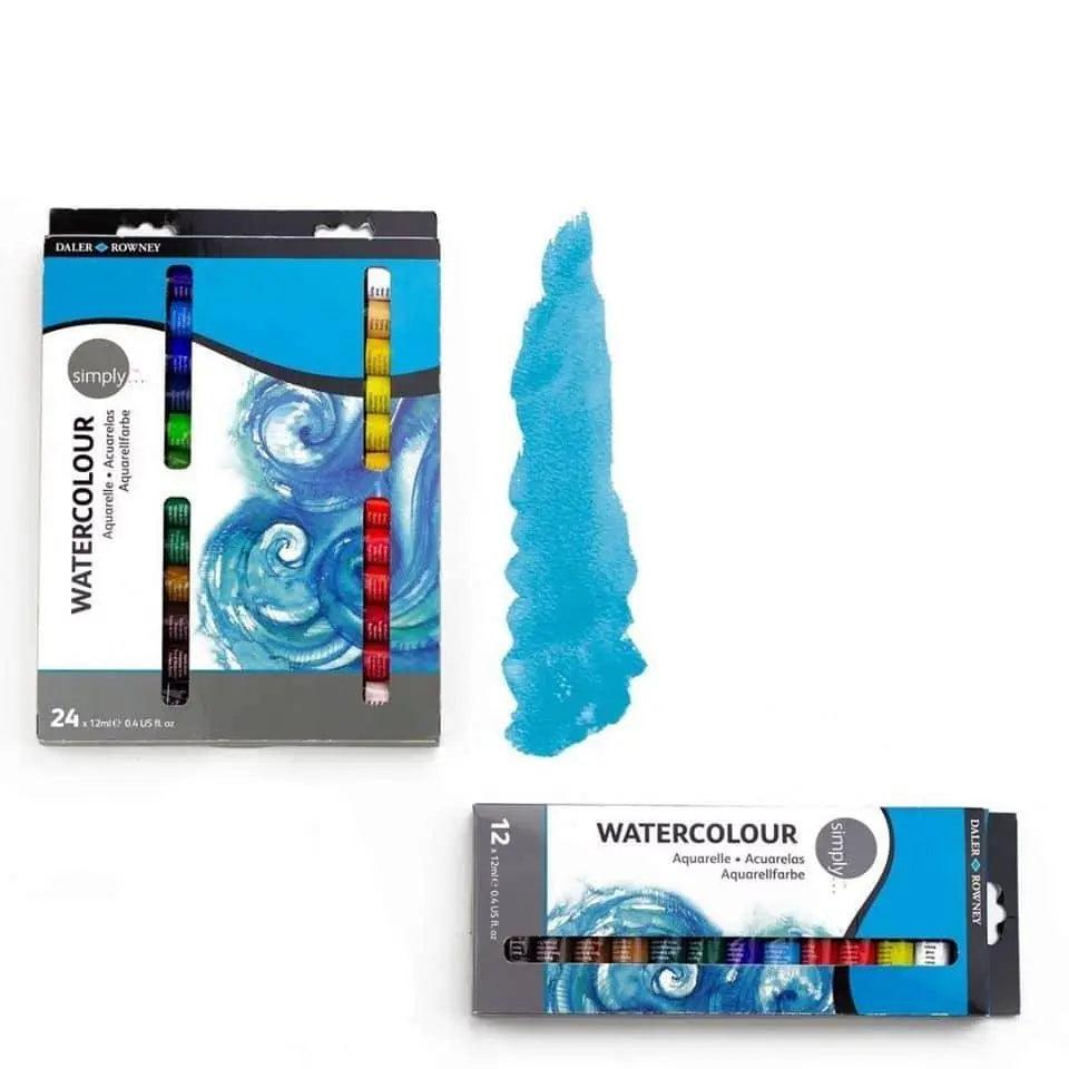 Daler Rowney Simply Transparent Watercolor Tubes Set The Stationers