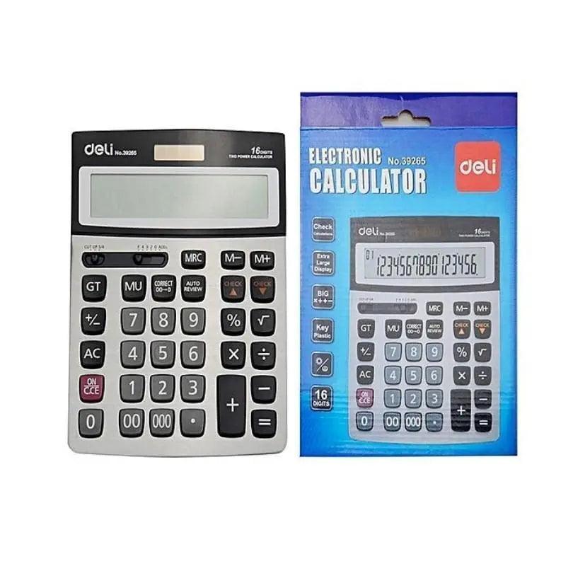 Deli Calculator 16 Digit, Check & Multifunction - E39265 The Stationers