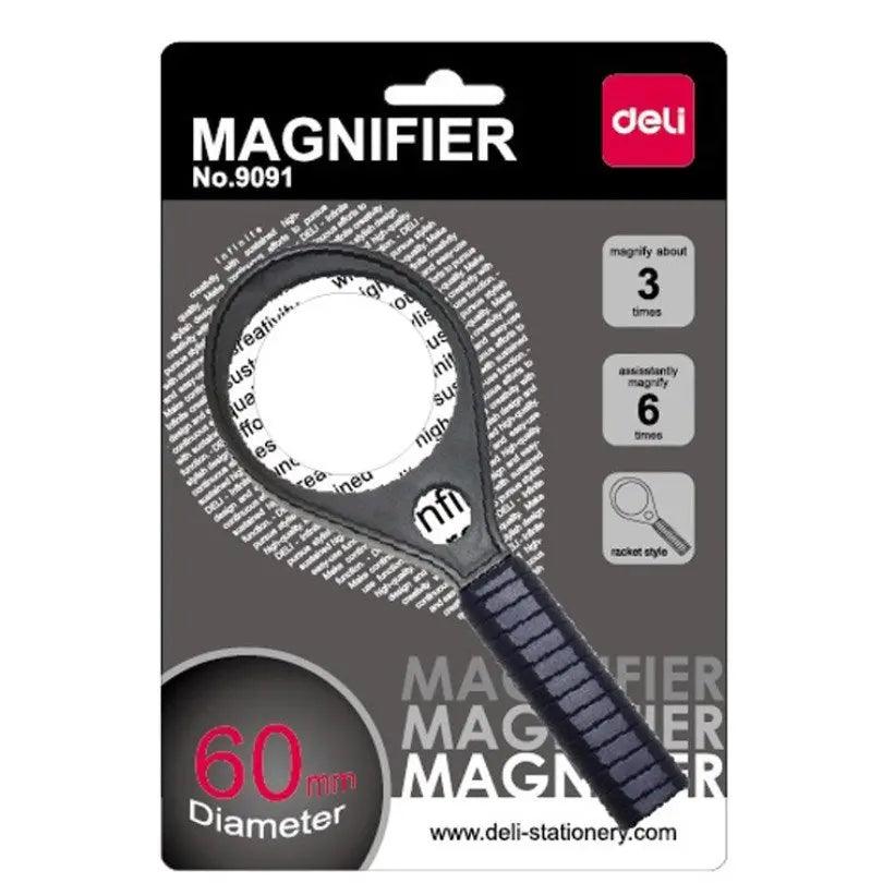 Deli Magnifier 9091 - Black thestationers