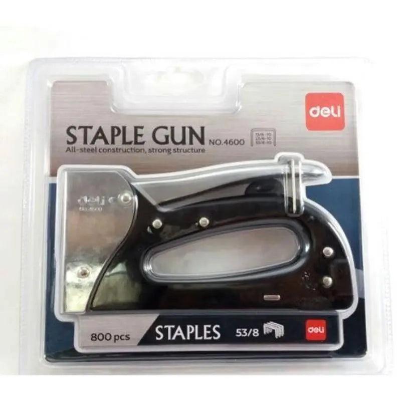 Deli Stapler Gun Tacker, With Handle Lock E4600 The Stationers