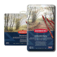 Derwent Colored Drawing Pencils Tin Of 12/24 The Stationers