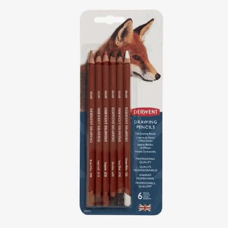 Derwent Drawing Color Pencil Blister Pack Of 6 The Stationers