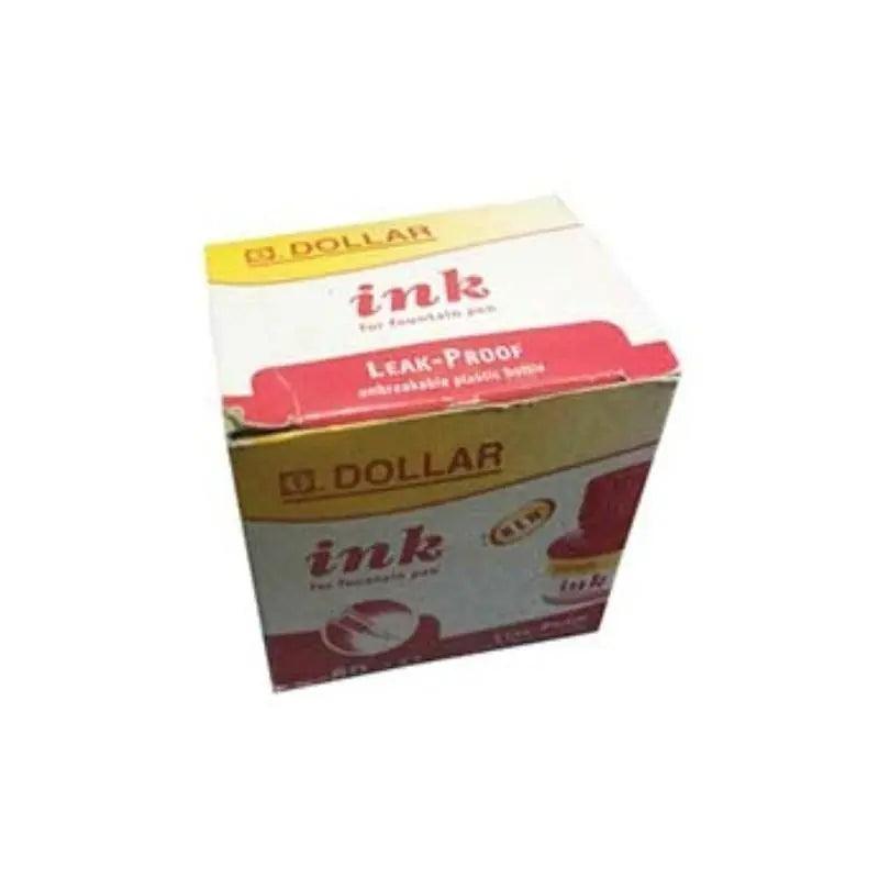 DOLLAR Fountain Pen Ink 60ml IF PP 60 - Red The Stationers