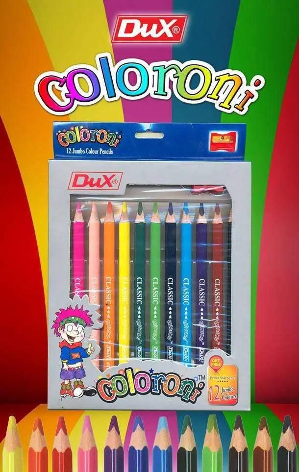Dux Coloroni 12 Jumbo Color Pencil (712) - Multi Color thestationers