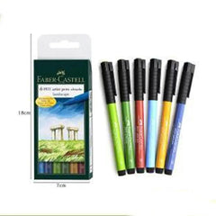 Faber Castel Pitt Artist Pen Set Of 6 The Stationers