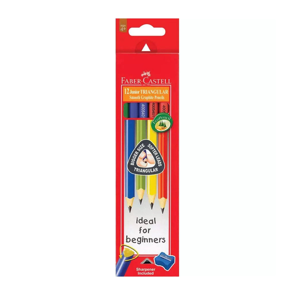 Faber Castell 12 Junior Triangular Smooth Graphite Pencil The Stationers