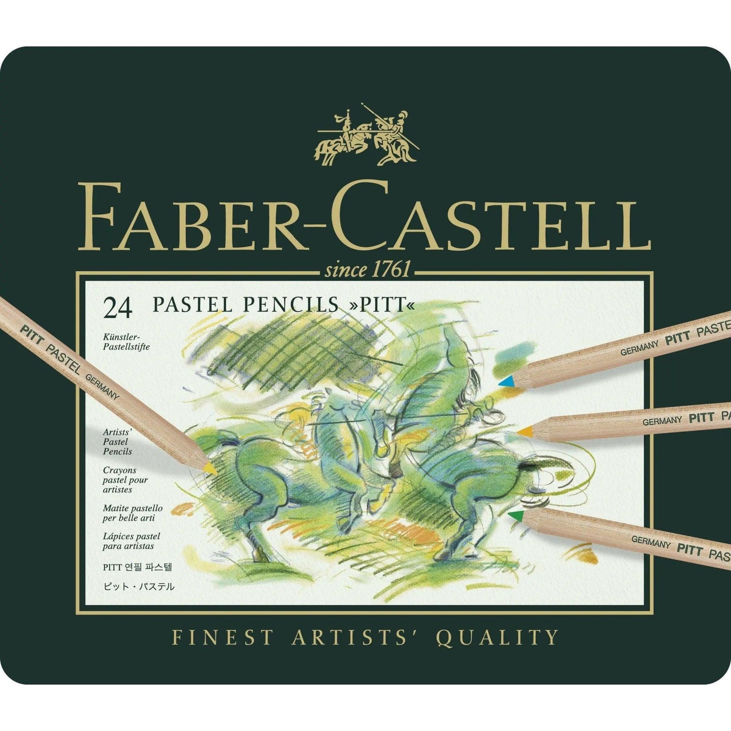 Faber Castell Pitt Pastel Pencils Tin of 24 The Stationers