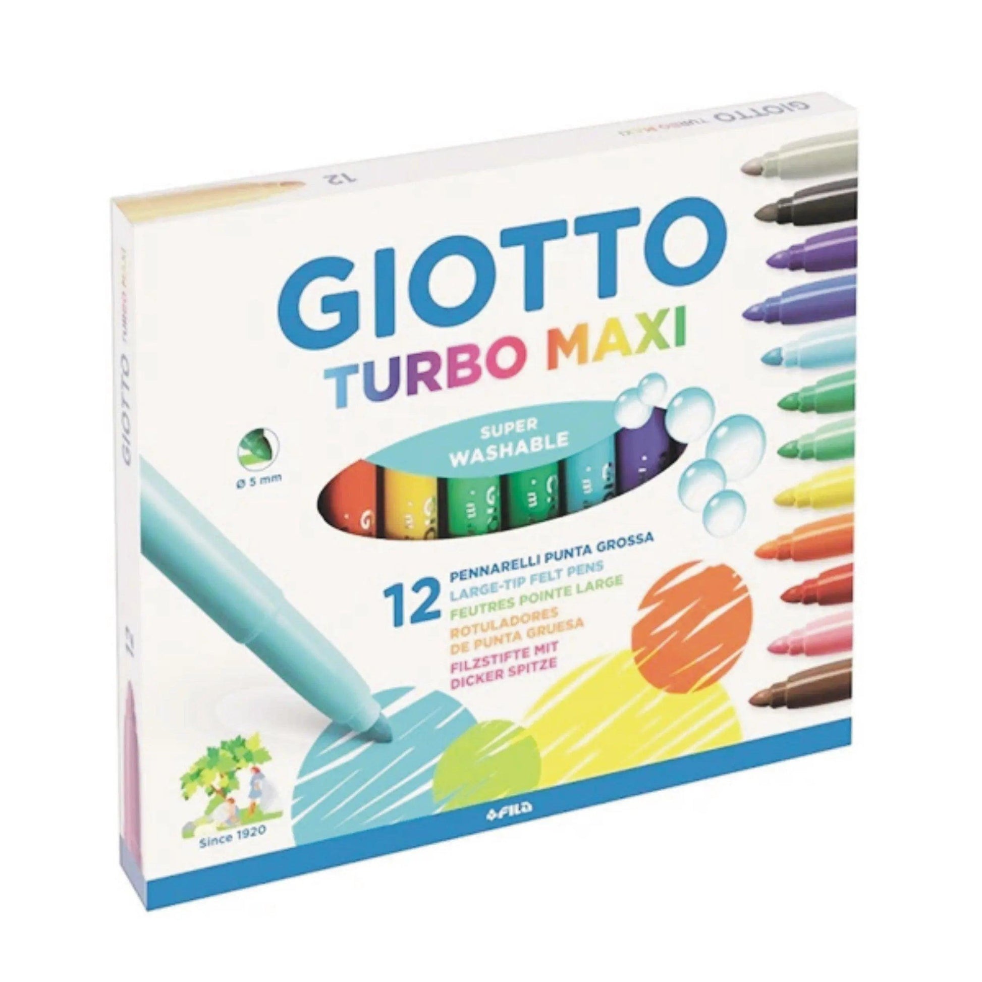 FILA Giotto Turbo Maxi Markers set 12 pcs The Stationers