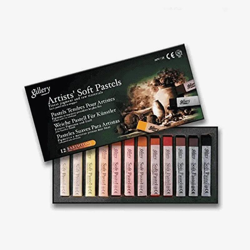 Gallery Soft Pastels Earthtone Set Of 12 Pieces The Stationers