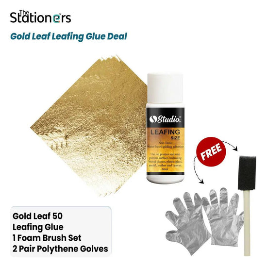 Gold Leaf Leafing Glue With foam Brush Deal 1200 The Stationers