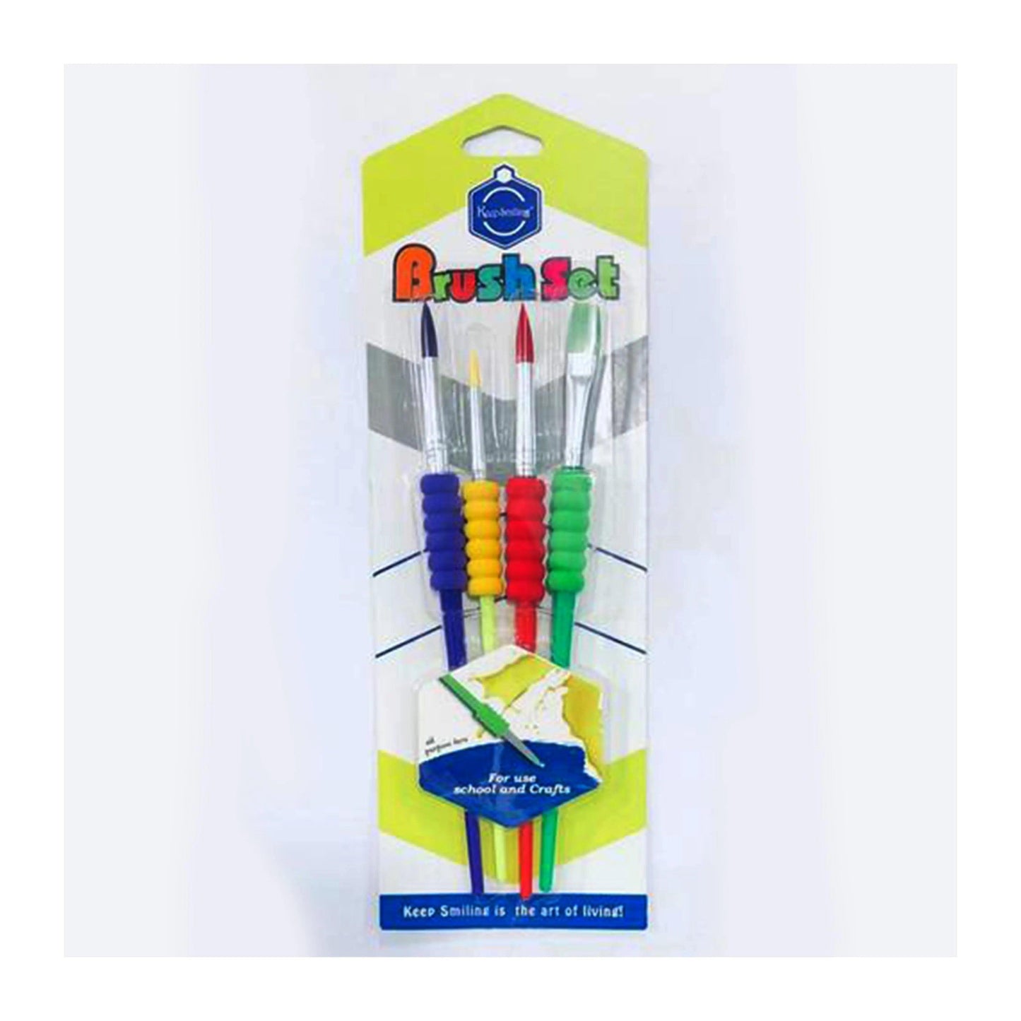 Keep Smiling Children Brush Set of 4 The Stationers