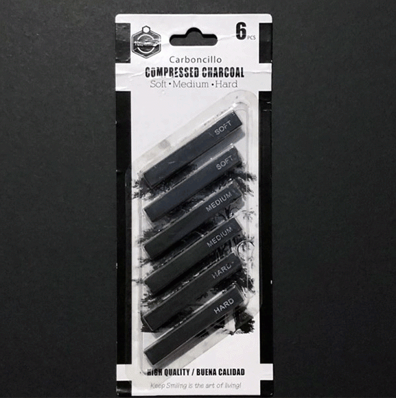 Keep Smiling Compressed Charcoal 6 Pcs Set The Stationers