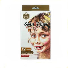 Keep Smiling Skin Tints Pastel Pencils color (12Pcs) The Stationers