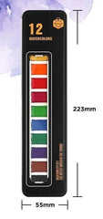 KEEP SMILING WATERCOLOR SET IN TIN BOX 12 COLORS - BLACK COLOR TIN BOX The Stationers