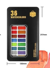 KEEP SMILING WATERCOLOR SET IN TIN BOX 36 COLORS The Stationers