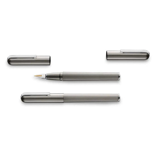 LAMY Imporium Fountain Pen Titanium/Platinum The Stationers