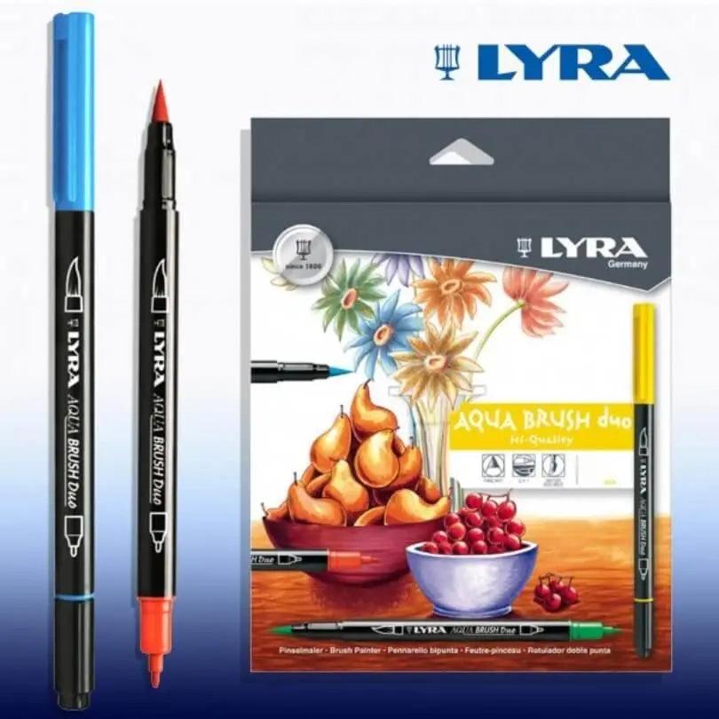LYRA Aqua Duo Brush Painters Set of 12 Pens The Stationers