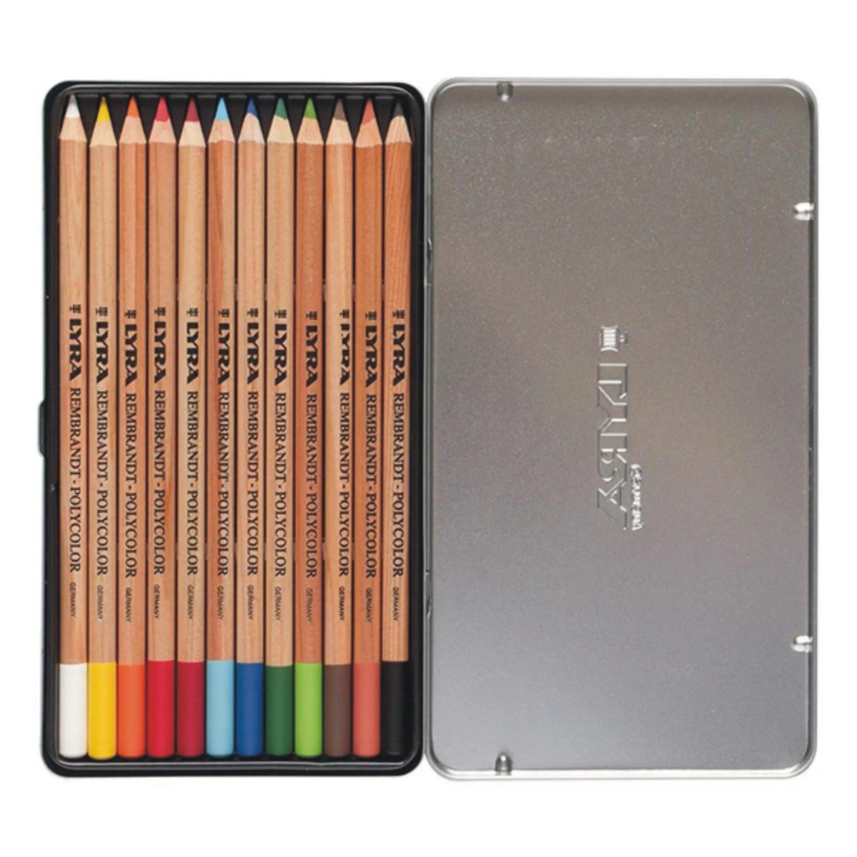 Lyra Poly color pastel pencil tin box of 12 pcs The Stationers
