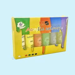 M&G Acrylic Colours 30ml Pack Of 6 Pcs The Stationers