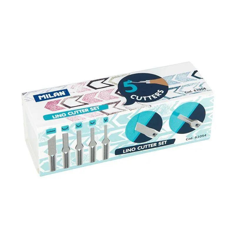 Buy Milan Lino Cutter Set With 5 Blades from The Stationers