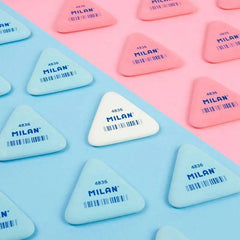 Milan White Triangular Erasers 4836 The Stationers